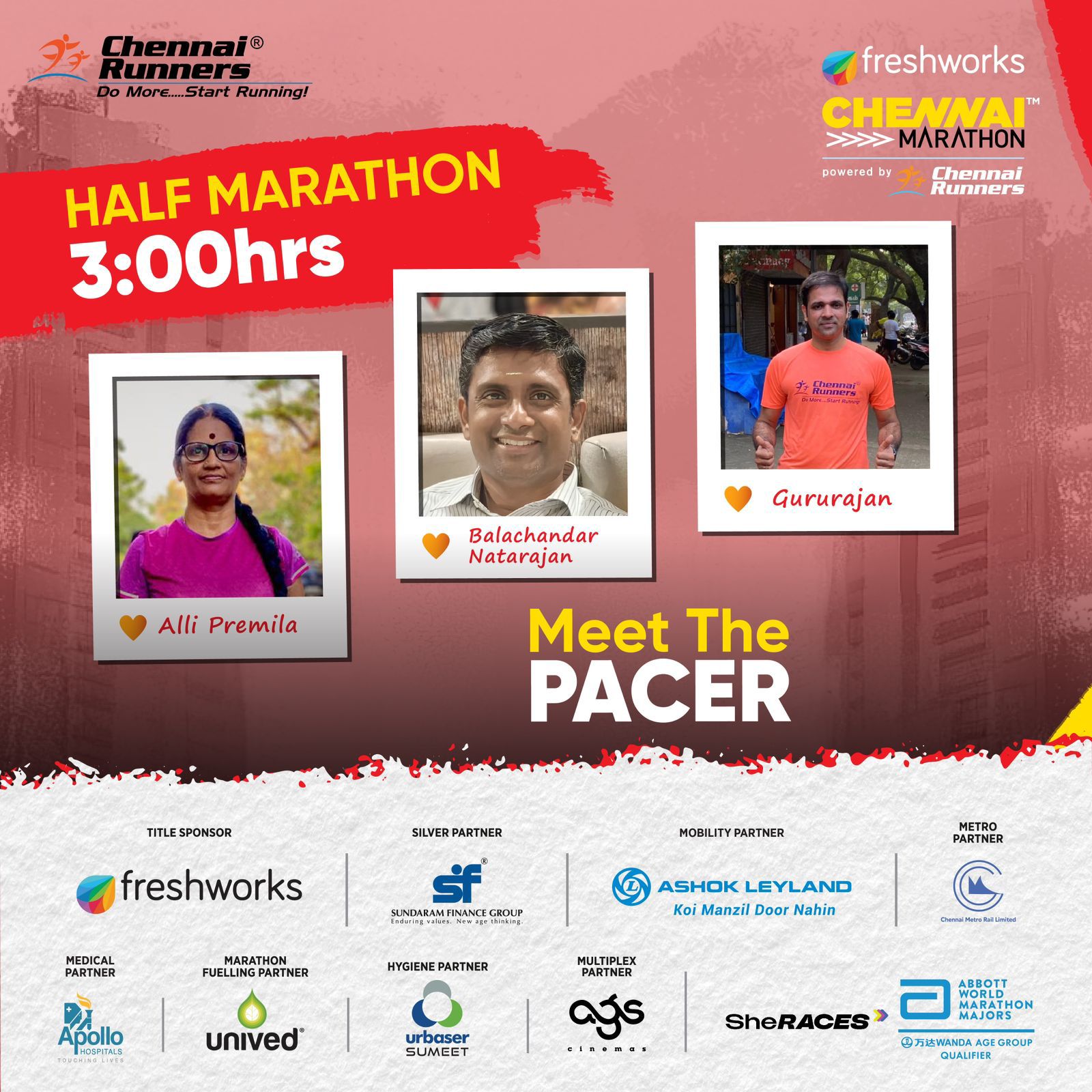 2025 Freshworks Chennai Marathon Pacer